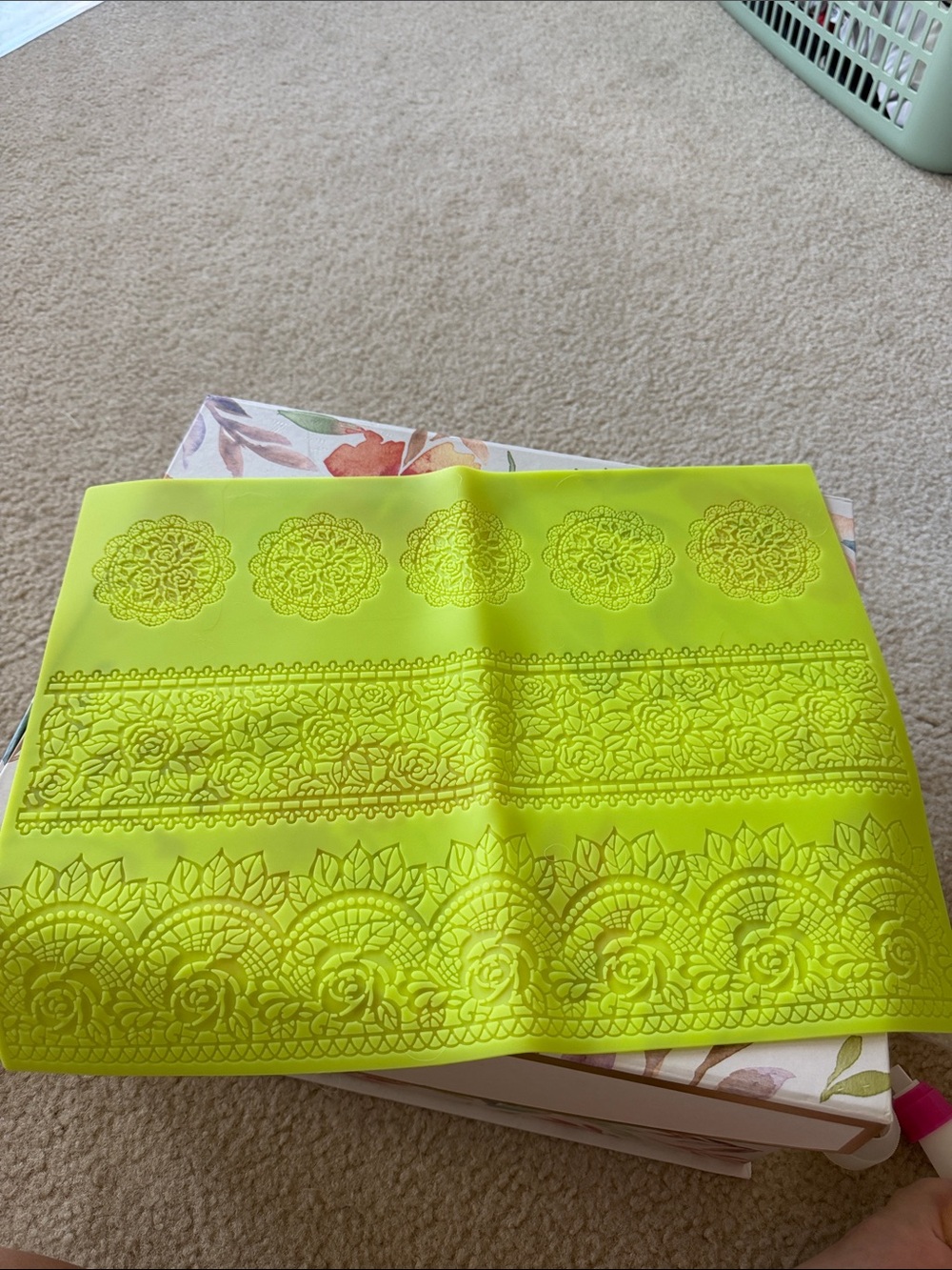 Lace fondant mold 3 different designs